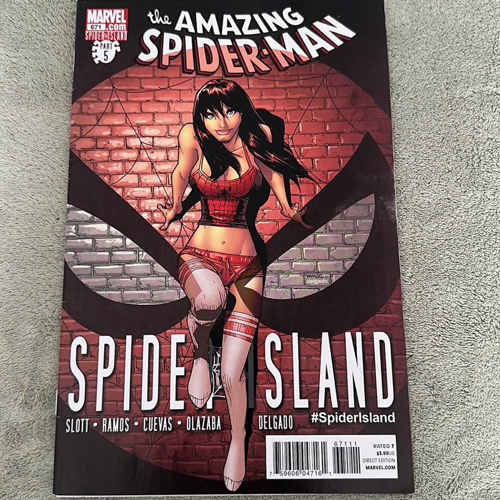 Marvel 671.com the Amazing Spider Man. Mary Jane cover. Spider Island.